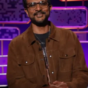 Buy Utkarsh Ambudkar After Midnight Brown Leather Jacket
