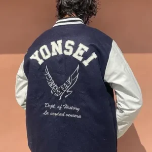 Buy Yonsei University Blue Varsity Jacket
