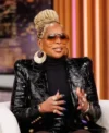 CBS Mornings Mary J. Blige Black Leather Blazer