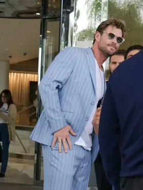 Cannes Film Festival Chris Hemsworth 2024 Blue Suit For Sale