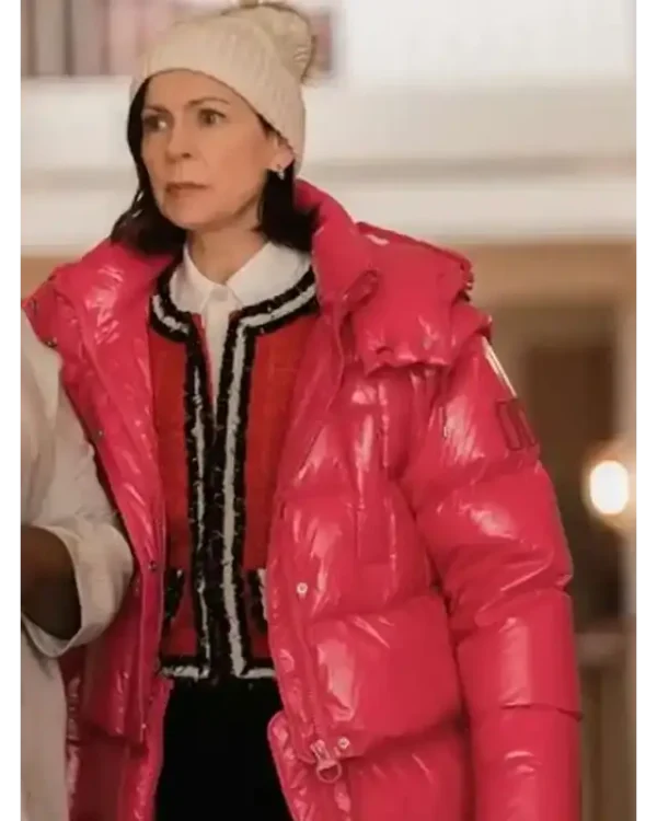 Carrie Preston Elsbeth Pink Puffer Jacket