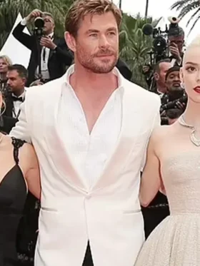 Celebrity Chris Hemsworth Cannes Film Premiere 2024 Jacket