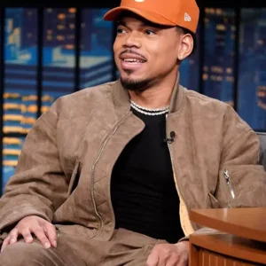 Chance The Rapper Late Night with Seth Meyers Brown Jacket On Sale