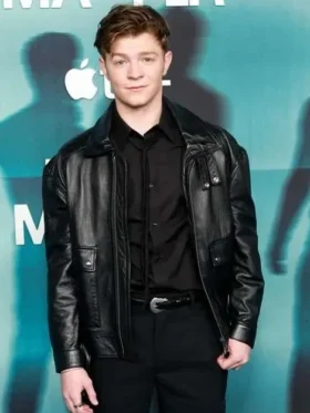 Charlie Dessen Dark Matter 2024 Black Leather Jacket