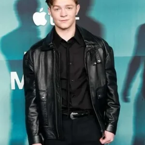 Charlie Dessen Dark Matter 2024 Black Leather Jacket