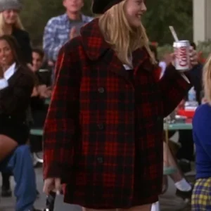 Cher Clueless Red Plaid Jacket Side