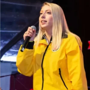 City Year Los Angeles Yellow Zip Jacket For Sale