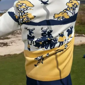 Clubhouse Golf Colorblock Jacket Backside