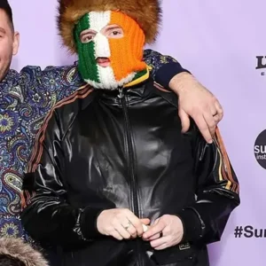 DJ Provai Kneecap 2024 Bomber Black Leather Jacket