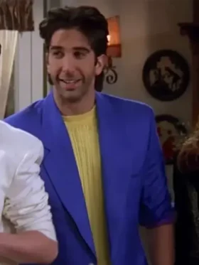 David Schwimmer Friends Blue Blazer