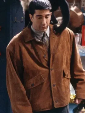 David Schwimmer Friends Suede Brown Jacket For Sale