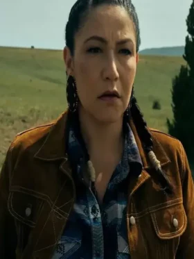 Deputy Sheriff Joy Outer Range Brown Suede Jacket For Sale