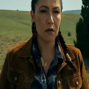 Deputy Sheriff Joy Outer Range Brown Suede Jacket For Sale