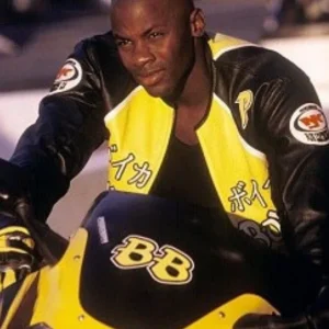 Derek Luke Yellow Biker Jacket