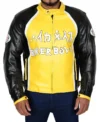 Derek Luke Yellow Biker Leather Jacket
