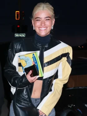 Dixie Damelio Leather Jacket at Santa Monica