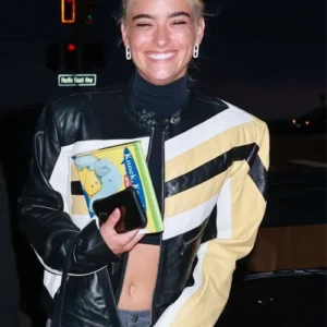 Dixie Damelio Leather Jacket at Santa Monica