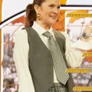 Drew Barrymore Show 2024 Drew Barrymore Grey Vest