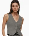 Drew Barrymore Show 2024 Drew Barrymore Grey Vest For Women