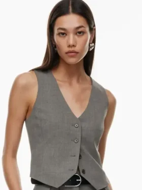Drew Barrymore Show 2024 Drew Barrymore Grey Vest For Women