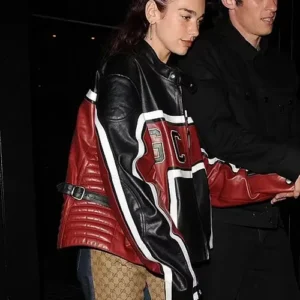 Dua Lipa Met Gala Leather Jacket sale