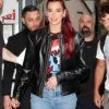 Dua Lipa NRJ Black Leather Jacket