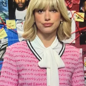 Dua Lipa SNL Pink Tweed Jacket On Sale