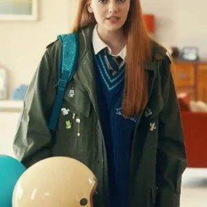 Emily Carey Geek Girl Tv Series S01 Harriet Manners Green Cotton Jacket