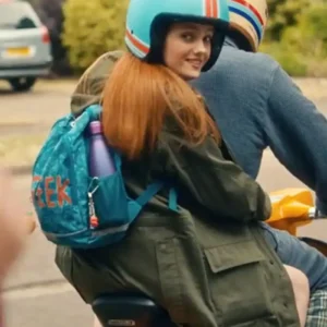 Emily Carey Geek Girl Tv Series S01 Harriet Manners Green Cotton Jacket Sale