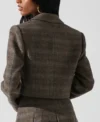 Emily Price Animal Control S02 Grey Cropped Jacket Back