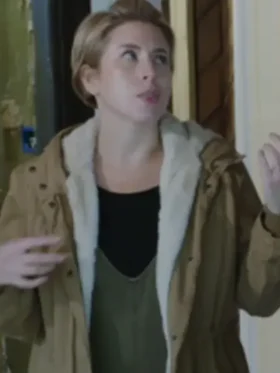 Erin Napier Home Town S08 Brown Parka With Hood