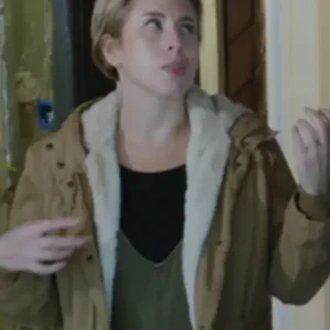 Erin Napier Home Town S08 Brown Parka With Hood