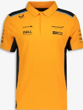 F1 McLaren Yellow Team Polo Shirt For Sale