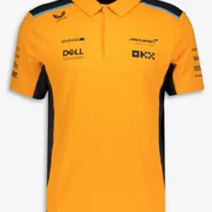F1 McLaren Yellow Team Polo Shirt For Sale