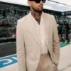 F1 Miami Grand Prix Zayn Malik White Suit For Sale