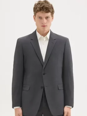 Faran Tahir CSI Vegas S03 Grey Wool Blazer For Sale