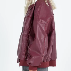 Goldsmith Bomber Jacket Burgundy