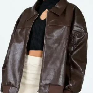 Goldsmith Brown Bomber Jacket Women
