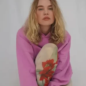 Graviet Pink Pullover Hoodie