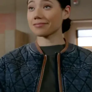 Hanako Greensmith Chicago Fire S12 Quilted Denim Jacket