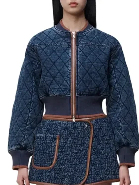 Hanako Greensmith Chicago Fire S12 Quilted Denim Jacket For Women