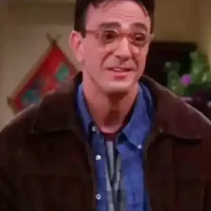 Hank Azaria Friends Brown Wool Jacket