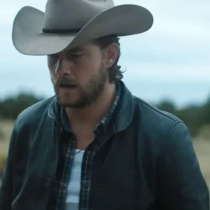 Jake Weary Trigger Warning Movie 2024 Elvis Black Leather Jacket For Men