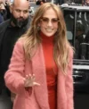 Jennifer Lopez Good Morning America 2024 Pink Fur Coat