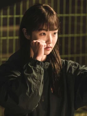 Jeong Ji An A Shop For Killers 2024 Half Zip Black Jacket