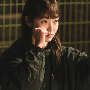 Jeong Ji An A Shop For Killers 2024 Half Zip Black Jacket