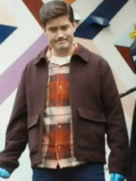 Jesse Mills Hudson and Rex S06 Brown Zip Jacket