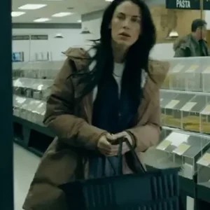 Jessica Lowndes A Strangers Child 2024 Brown Hooded Coat For Women