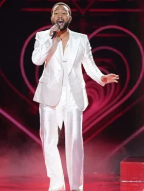 John Legend The Voice S025 White Suit