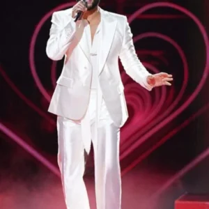 John Legend The Voice S025 White Suit